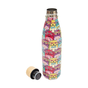 Eco Chic Eco Chic Thermal Bottle Glasses Cats