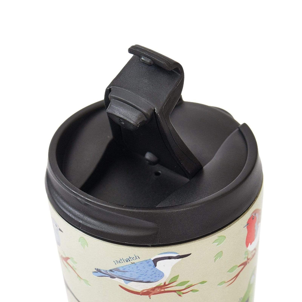 Eco Chic Eco Chic Thermal Coffee Cup Green Wild Birds