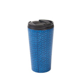 Eco Chic Eco Chic Thermal Coffee Cup Navy Disrupted Cubes