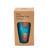 Eco Chic Eco Chic Thermal Coffee Cup Teal Highland Cow