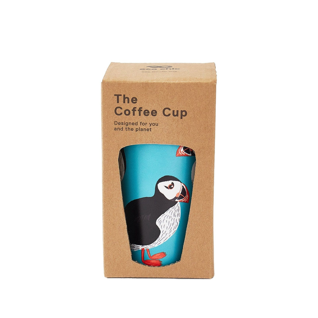 Eco Chic Eco Chic Thermal Coffee Cup Teal Puffin
