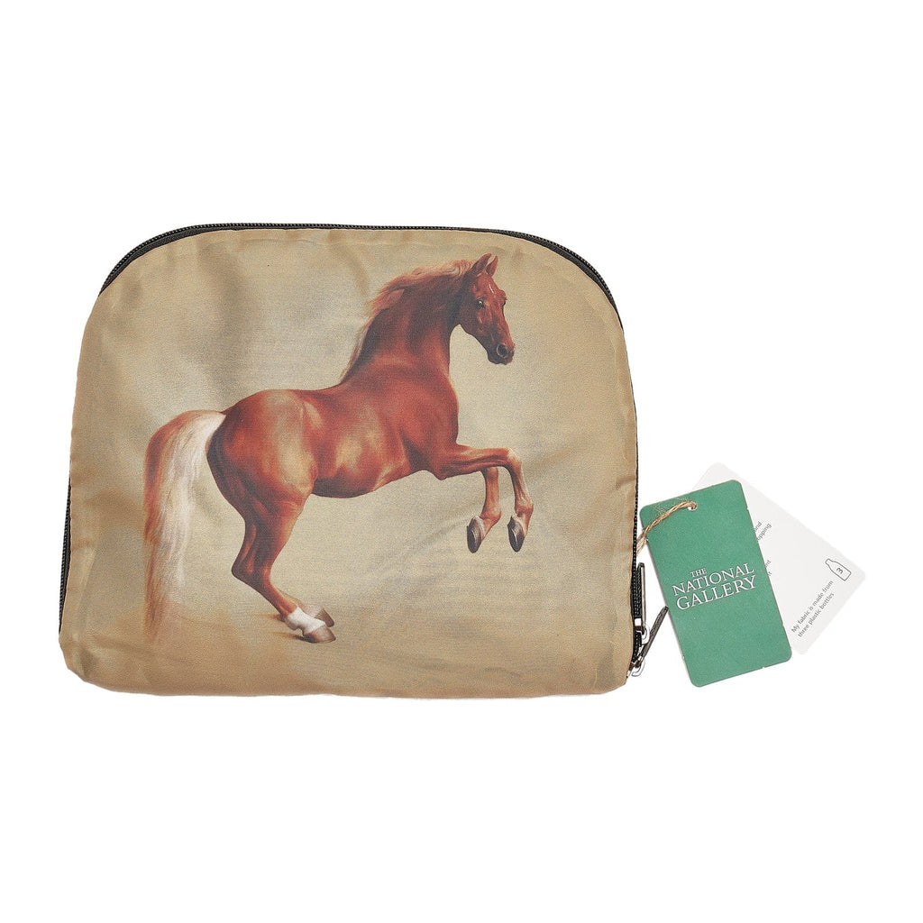 Eco Chic National Gallery Collection Foldable Backpack - Whistlejacket by George Stubbs